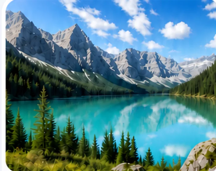 Clear landscape photo selected to keep